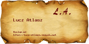 Lucz Atlasz névjegykártya