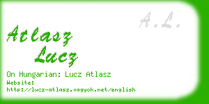 atlasz lucz business card